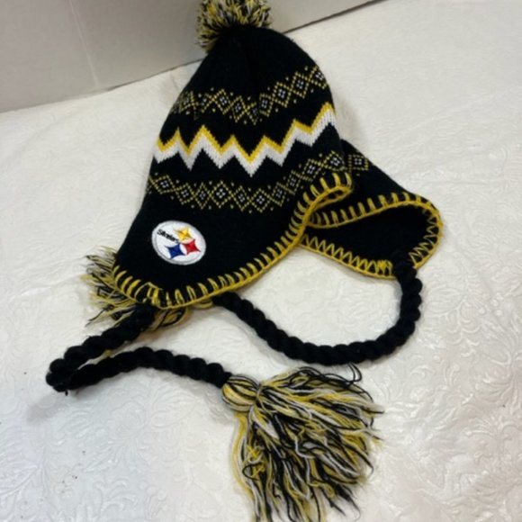 NFL Team Apparel KIDS Pittsburgh Steelers Beanie Hat Size: 4-7 - Picture 4 of 9